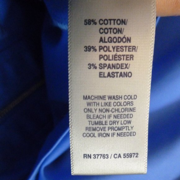 Rafaella Blue Marina Jacket Shirt zip up Top 8 pockets - Picture 12 of 12